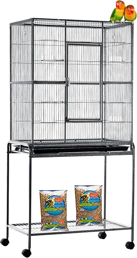 54" Large Wrought Iron Breeding Flight Canary Parakeet Cockatiel Lovebird Finch by Mcage