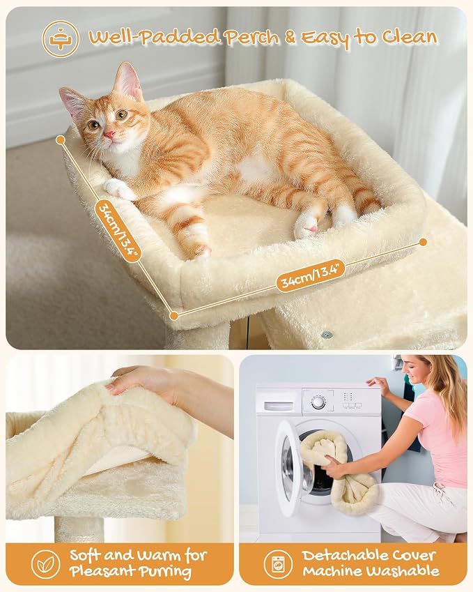 PAWZ Road Cat Tree, 30 Inches Cat Tower - Image 2