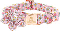 Lionheart glory Dog Collar Flower Collar Pink Dog Collar by LionheartGlory