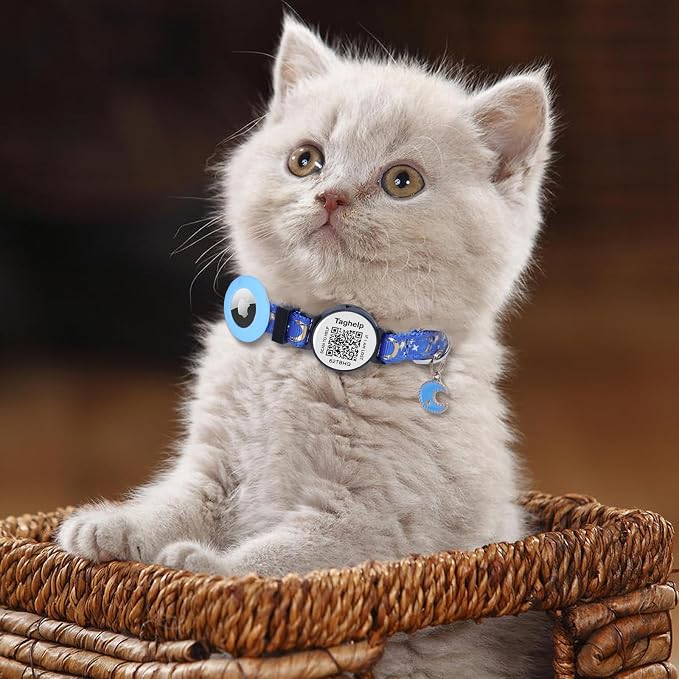 Breakaway Cat Collars with Bell Moons Stars Cute Kitty Adjustable Safe Kitten - Image 5