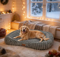 Cute Dog Bed for Extra Large Dogs, XL Washable Soft Plush Furry Calming Dog Bed by Unknown