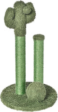 Amazon Basics Sisal Cat Scratching Post, Indoor Cactus Triple Posts by AmazonBasics