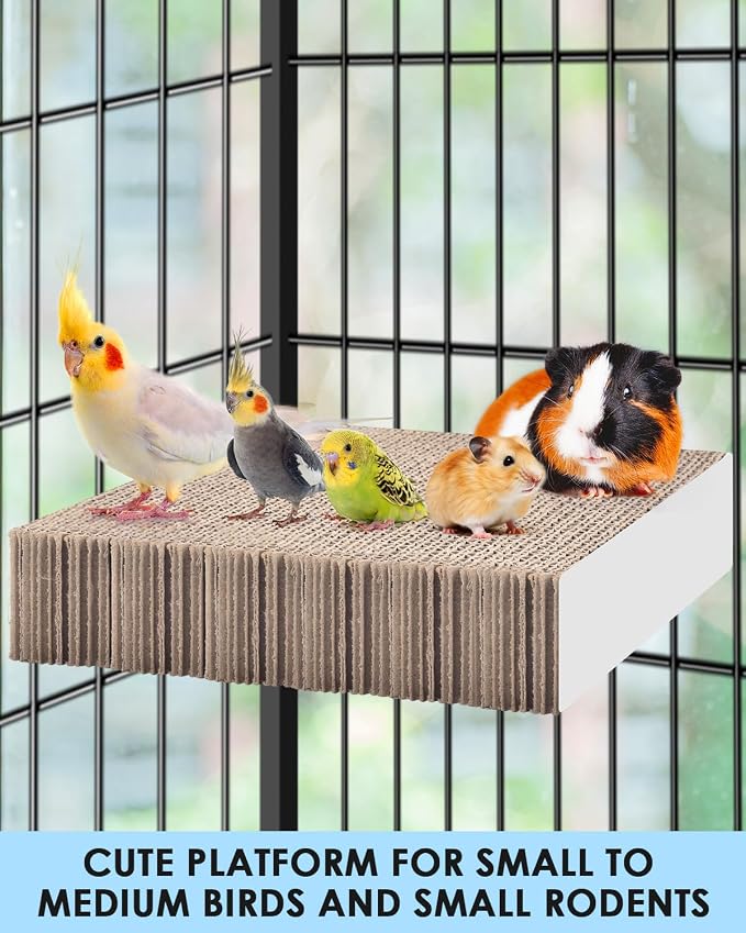 KATUMO Bird Toys, 7.8 Inch Paper Parakeet Shredding Chewing Toys Parrot Perch - Image 6