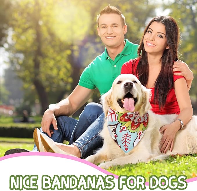 100 Pcs Paisley Dog Bandanas Bulk Pet Bibs Colorful Triangle Scarf Pet Paisley - Image 6