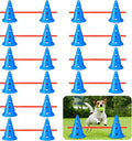 10 Sets Dog Agility Hurdle Cone Set 20 Pcs Exercise Cones by Glimin
