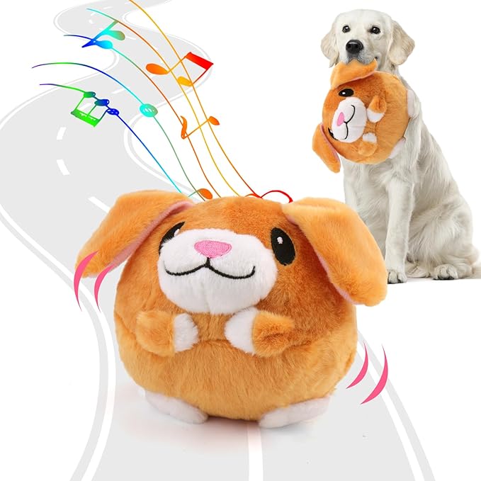 BABORUI Interactive Dog Toys Puppy, Jumping Squeaky Dog Toys by BABORUI