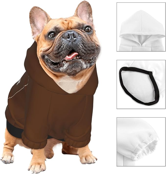 Personalized Chihuahua Dog Hoodie, Custom Pet Warm Sweatshirt Costume - Image 3