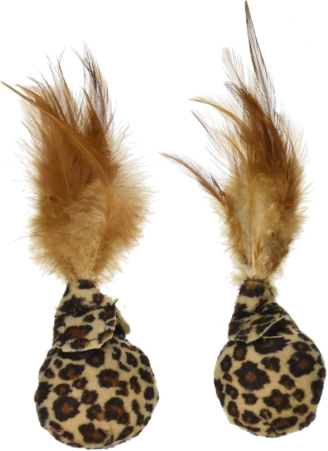 Petlinks Feather Flips Plush Ball Cat Toys by Petlinks%C2%AE