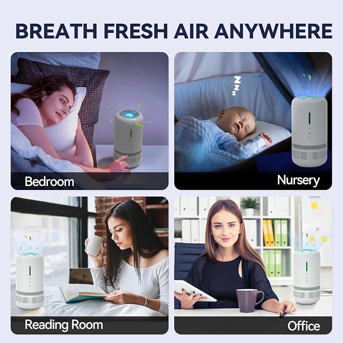 Air Purifiers for Home, H13 HEPA Small Air Purifier for Room up to 960ft² - Image 9
