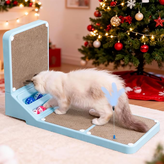 Cat Scratching Board Kitten Scratching Ball Wall Scratchers - Image 6