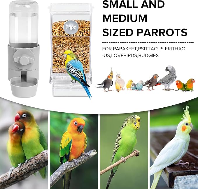 No Mess Bird Feeder Water Dispenser Set, Bird Feeder - Image 2