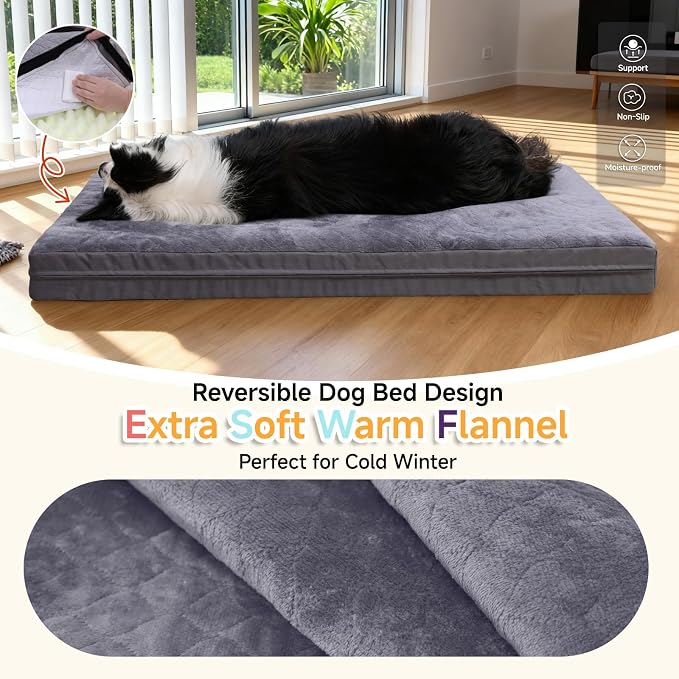XXL Dog Bed for Large Dogs, Waterproof XXL Dog Crate Pad - Image 3