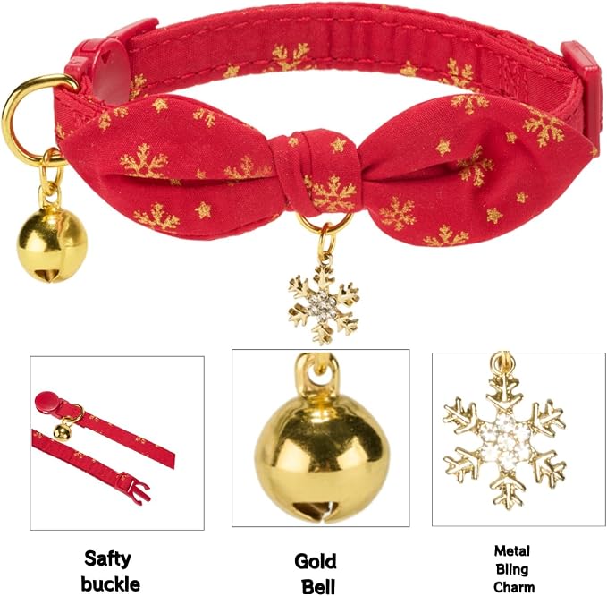 2 Pack Christmas Cat Collar - Image 5