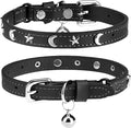 Leather Cat Collars for Boy Girl Cats by DILLYBUD