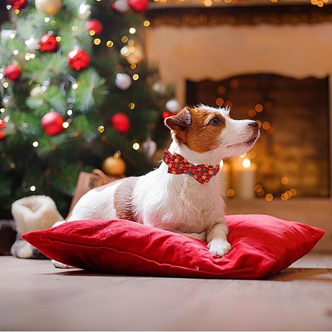 Christmas Dog Collar, Soft Pet Collar Gingerbread Man Cute Dog Collar - Image 5