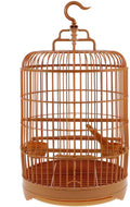 VILLCASE Round Bird Cage for Small Birds, 9.8" X 17.6 “ Plastic Travel Carrier by VILLCASE