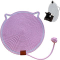 Cat Scratcher Mat, Natural Cotton Rope Cat Scratching Pad, 16.9'' Round Cat by Unknown