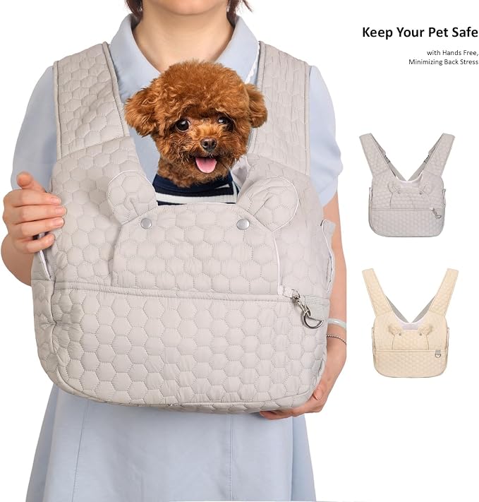 Dog Backpack Carrier for Dogs, Adjustable Strap Cat Carrier Sling, Hands-Free - Image 9