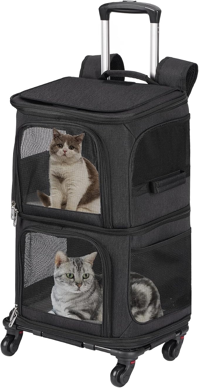 Double Pet Carrier Backpack by VOISTINO