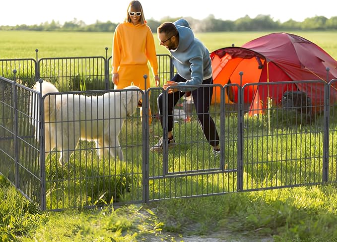 Dog Playpen, 32/40/45 Inch Height in Heavy Duty, Folding Indoor Outdoor - Image 6