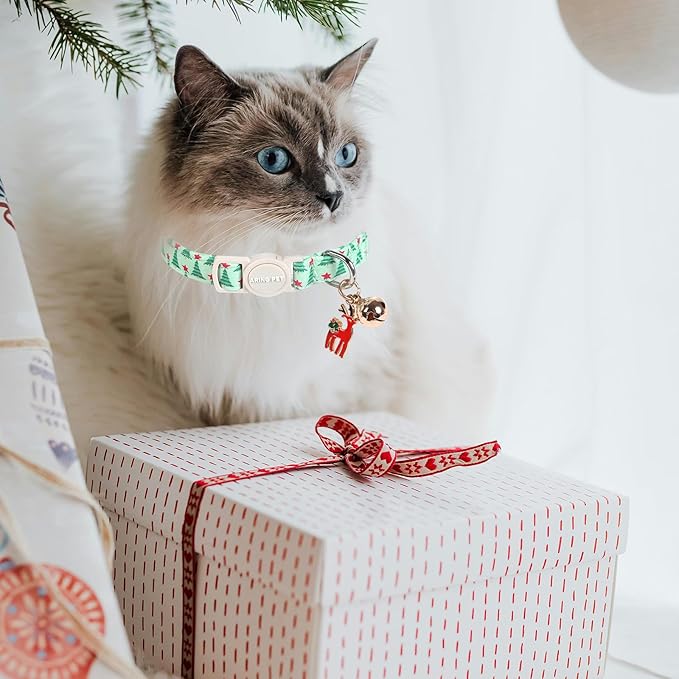 ARING PET 2 Pack Cat Collar, Christmas Breakaway Kitten Small Collars - Image 4