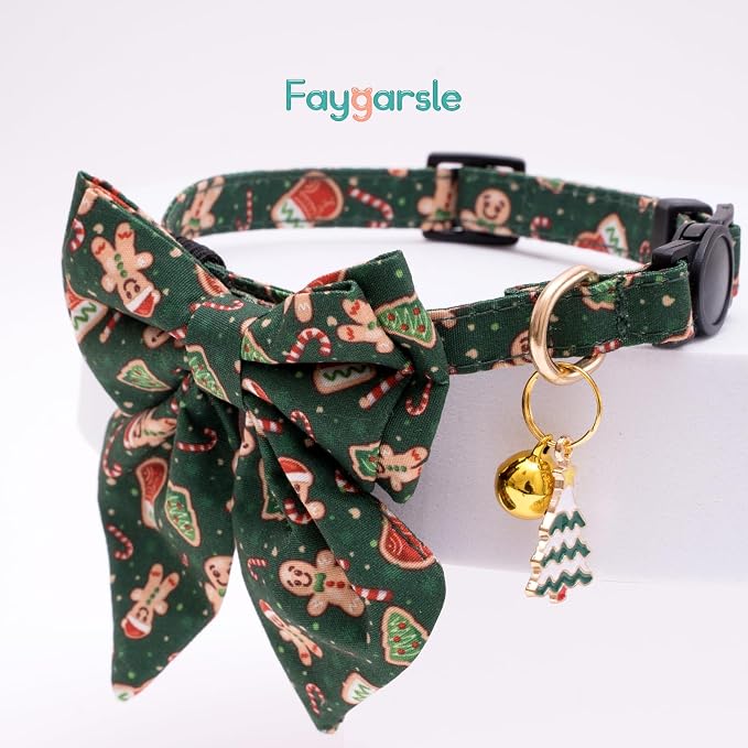 Faygarsle 2 Pack Christmas Cat Collar - Image 5
