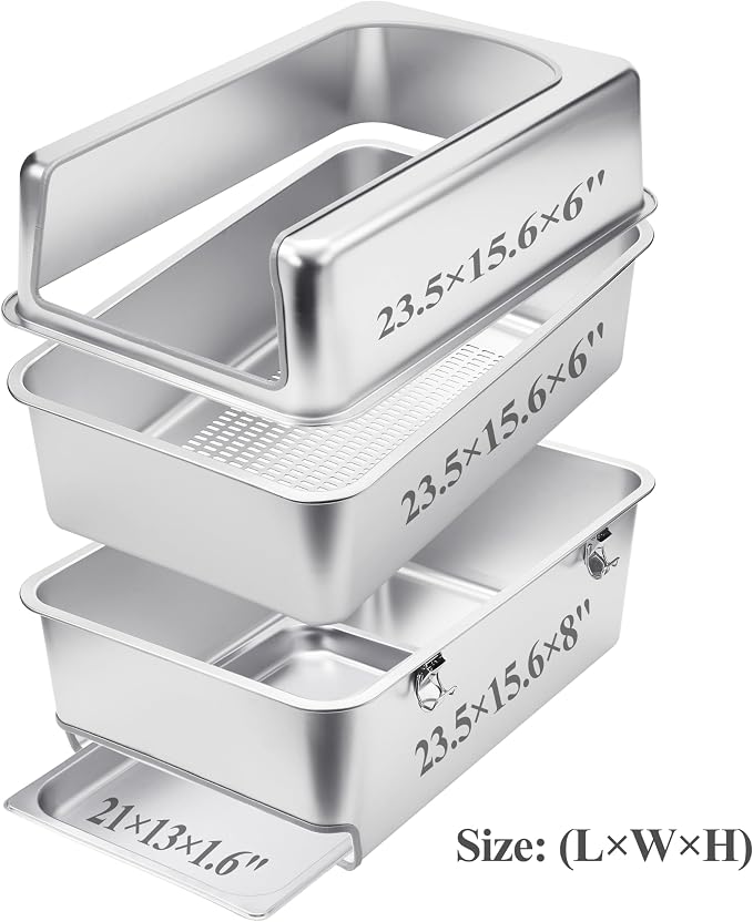 8" Sifting Pull-Out Cat Litter Box - Image 3