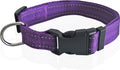 Adjustable Nylon Dog Collar, Reflective Collar 1 Inch 3/4 Inch 5/8 Inch Wide by TAIDA