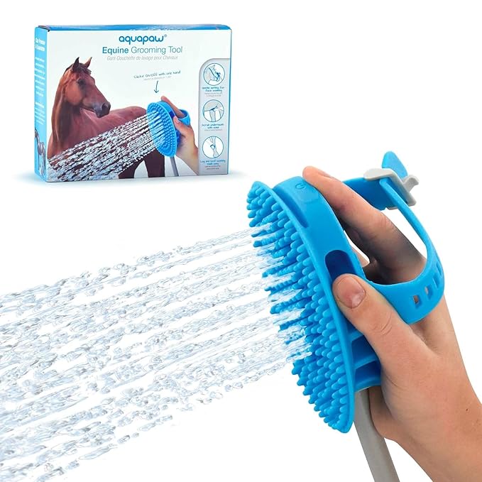 Aquapaw 5-in-1 Horse & Dog Bath Brush & Curry Comb by Aquapaw