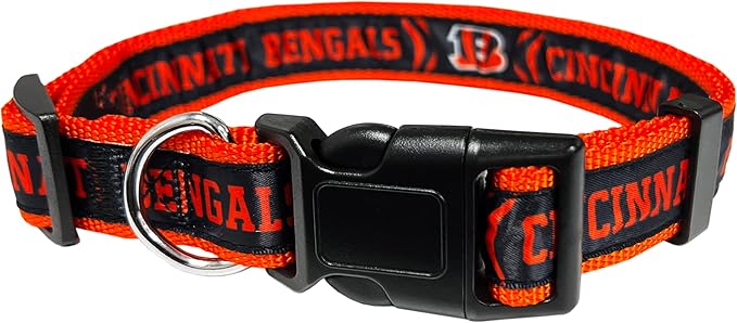 NFL PET Collar Cincinnati Bengals Dog Collar, Medium Football Team Collar by PETSFIRST