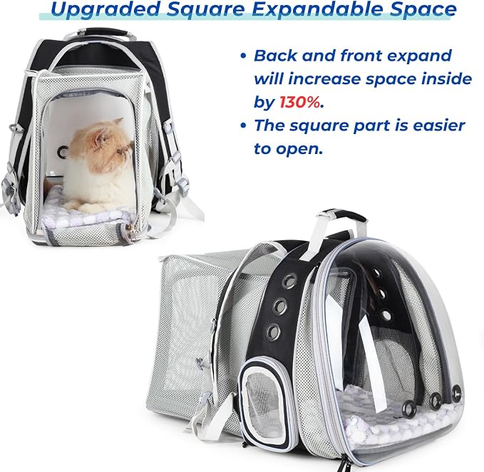 Lollimeow Expandable Cat Backpack Carrier - Image 4