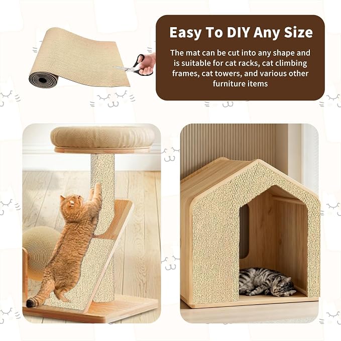 Cat Scratching Mat, Furniture Protector, DIY Cats Scratch Mat - Image 4