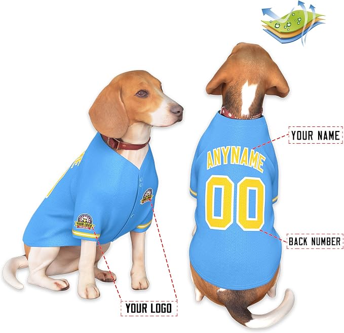 Custom Dog Baseball Jersey - Image 3