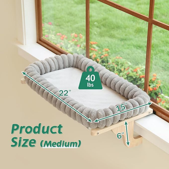 Zakkart SnugCloud Cat Perch for Window Sill - Image 7