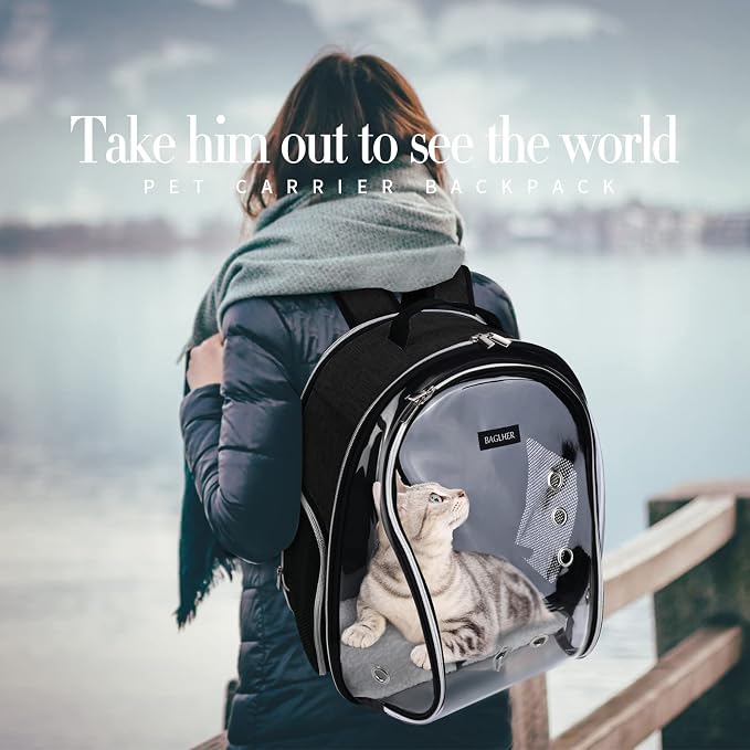 BAGLHER Cat Carrier Backpack Bubble - Image 6