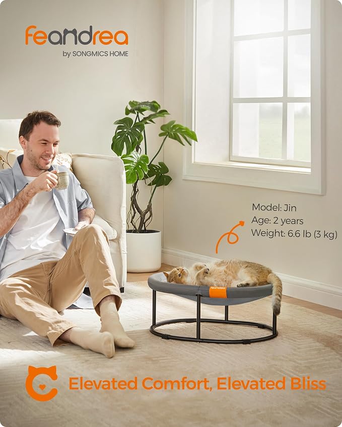 Feandrea Pet Bed, Cat Hammock, Elevated Cat Bed - Image 2