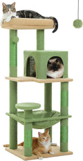Cactus Cat Tree for Indoor Cats, 45.7" Multi-Level Cat Tower by MUTTROS