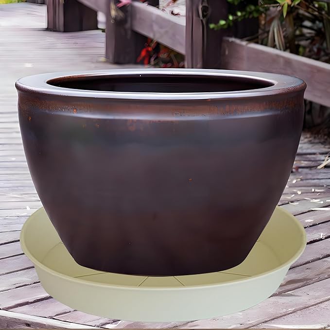 2 Pack of 20 21 inch Plant Saucer Round, Deep Plant Saucers - Image 5