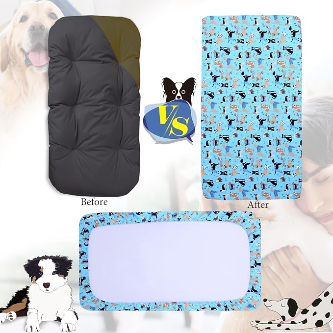 Replacement Dog Bed Covers Elastic Edged Washable Pet Bed Protector - Image 2