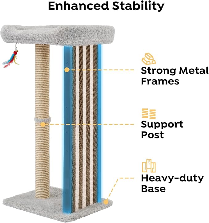 Veehoo 35" Tall Cat Scratching Post - Image 4