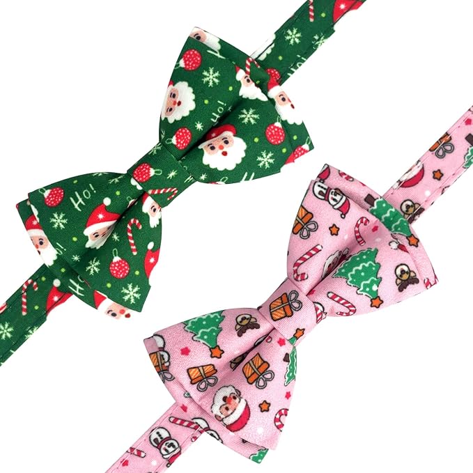 2 Pack Christmas Cotton Cat Collar - Image 5