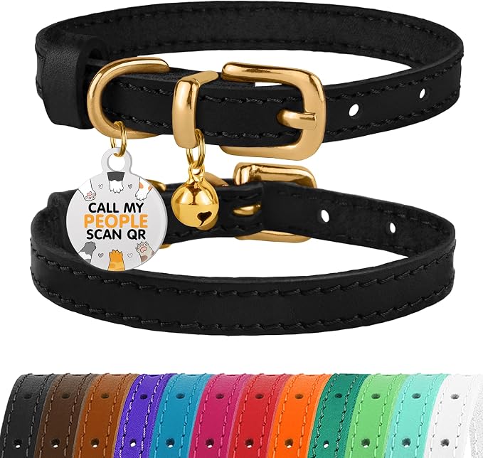 BRONZEDOG Leather Cat Collar by BRONZEDOG