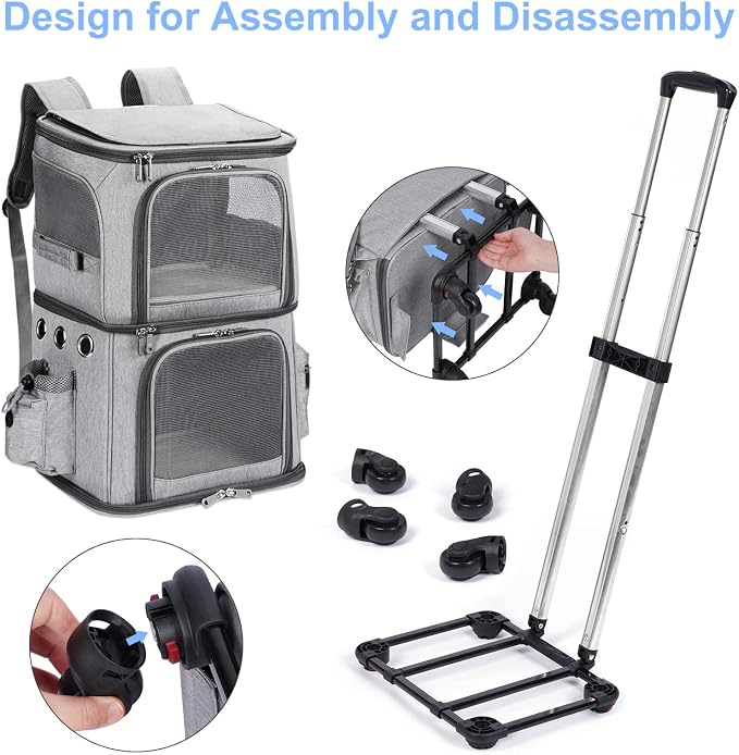 Double-Compartment Pet Carrier Backpack - Image 5