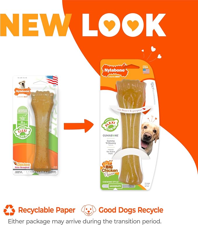 Nylabone Original Knuckle Bone Flexi Chew Toy - Image 2
