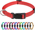 TagME Reflective Nylon Dog Collars, Adjustable Classic Pet Collar by TagME