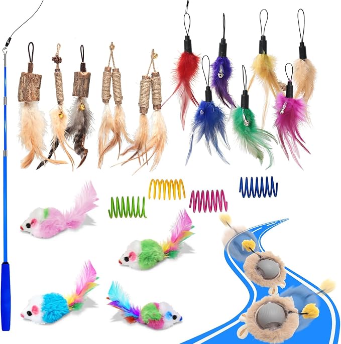 Cat Toys 24 PCS, Interactive Cats Toys by Unknown
