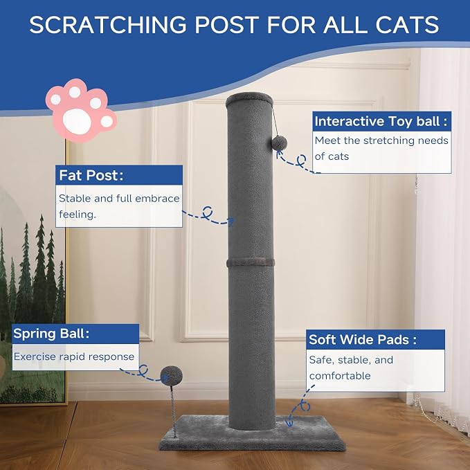 Cat Craft Cat Scratching Post Carpet Scratching Post 41" - Image 6