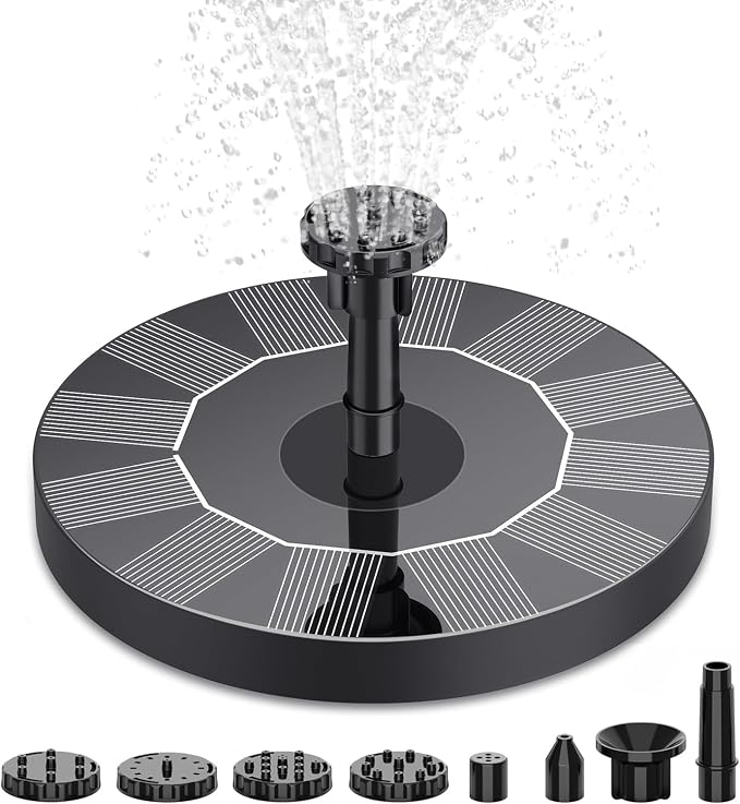 AISITIN Solar Bird Bath Fountain Pump, Solar Fountain Pump by AISITIN