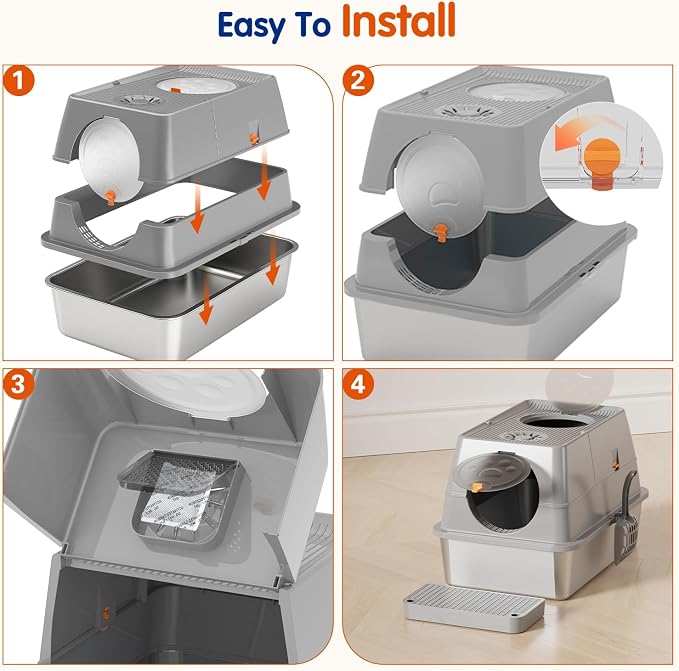 Stainless Steel Litter Box - Image 9