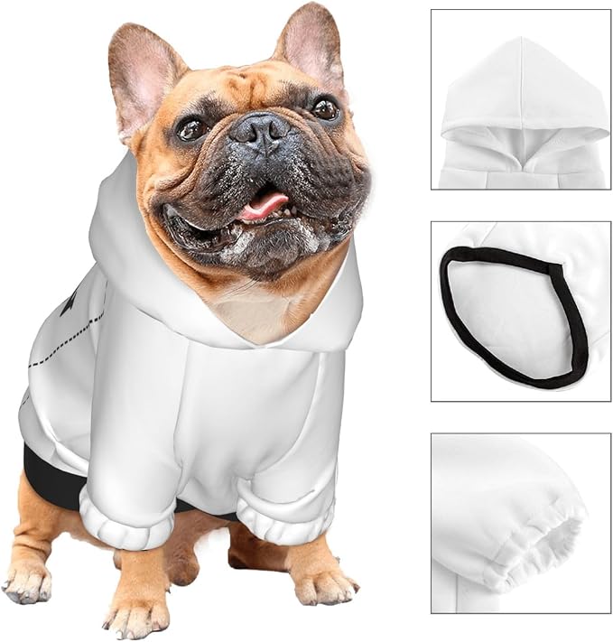 Dog Clothes, Custom Dog Hooded Sweatshirt, Personalized Pet Costume Robe Shirt - Image 3
